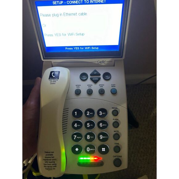 CapTel 840i Analog Captioned Phone Hearing Impaired - Picture 2 of 4